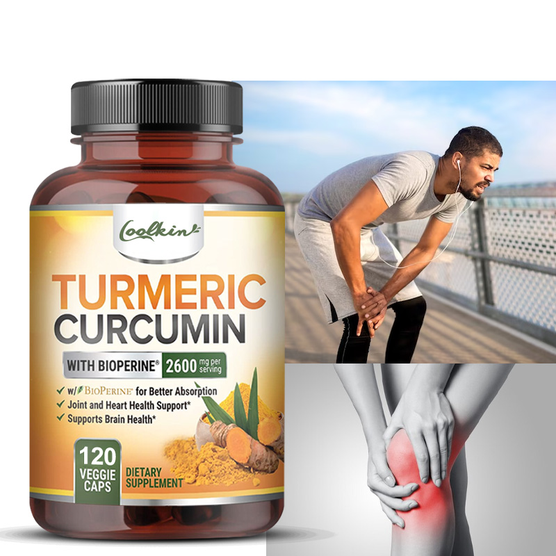 Turmeric Curcumin Capsule - クルクミン カプセル、ブラックペッパー配合の天然関節サポート - 関節痛を軽減
