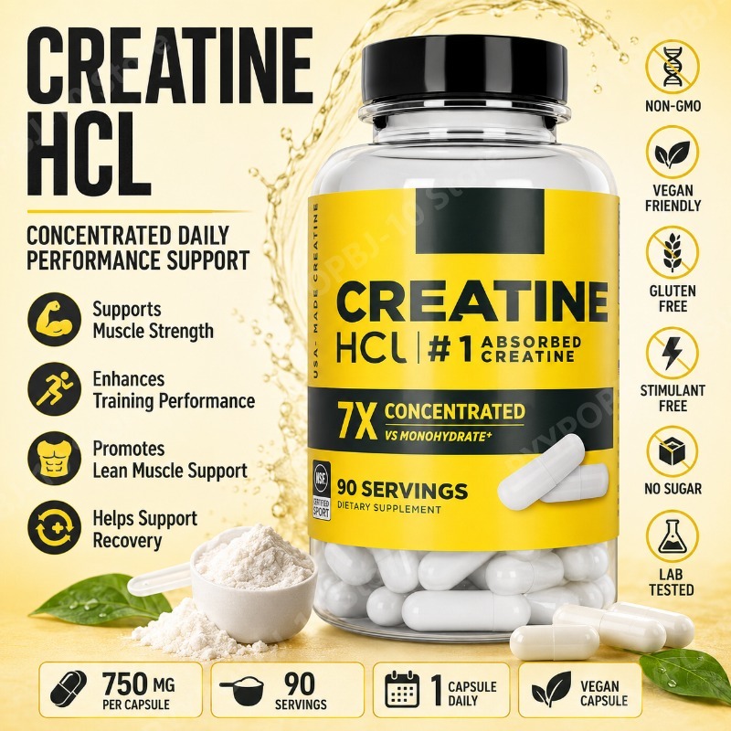 クレアチンHCl 750mg 90カプセル フィットネス筋肉 - Nutrition Of Fitness のレビューと価格