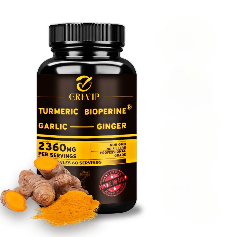 4-in-1 ターメリックジンジャーサプリメント - ニンニ - Turmeric Curcumin Capsule のレビューと価格