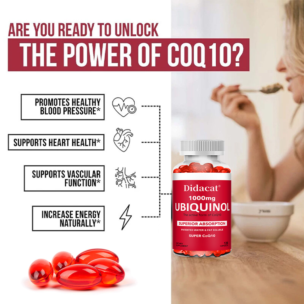 ユビキノールCoQ10 1000mgソフトジェル、活性形態、 - Coq10 Ubiquinol Softgel のレビューと価格