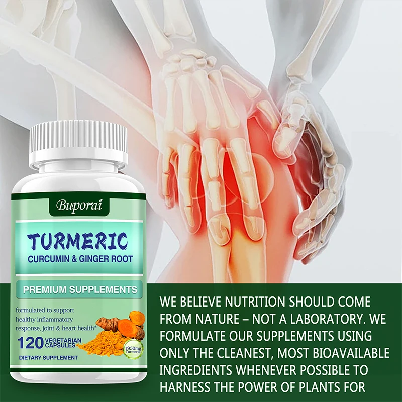 ターメリック クルクミン + ジンジャー ルート - 腸の健 - Turmeric Curcumin Capsule のレビューと価格