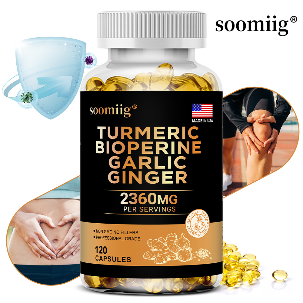 ターメリック・ジンジャー・サプリメント（ニンニク、クルクミン - Turmeric Curcumin Capsule のレビューと価格